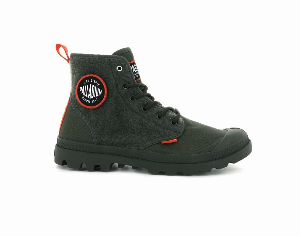 Palladium Pampa Hi Change Damen Stiefel Olivgrün ||615208-KDB||